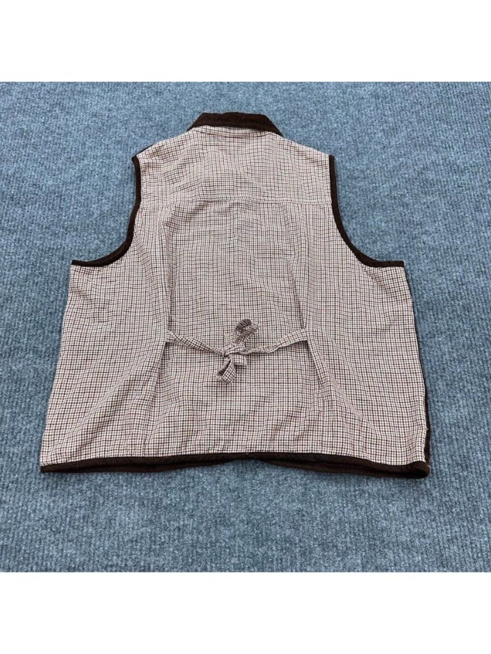 Vintage Victoria Jones 90s Fall Themed Corduroy Vest Leaf Apple Womens size 2X - Picture 5 of 5